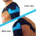 BomnKa Adjustable Shoulder Support Brace for Women and Men - Relieves Shoulder Injuries, Sprains - Fits Both Right & Left Shoulders - Blue - Buy Online on GoSupps.com