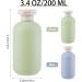 Gjinxi 2 Pack Silicone Travel Bottles - 200ml Leakproof Refillable Containers for Shampoo Facial Cleanser & Body Wash - Essential Travel Size for Hand Luggage - Buy Online on GoSupps.com