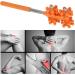 Verdant Touch Back Muscle Roller - Telescopic & Foldable Massager for Ultimate Relaxation | International Shipping Available - Buy Online on GoSupps.com