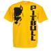 Generico t-Shirt Pitbull Fight Dog Kickboxing Boxing Gift Idea 12 Colors also for Children XXL Yellow