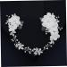 MAGICLULU Chiffon Comb Veil Hair Combs The Flowers European and American Handmade Hair Combs Bridal Headdress Bridal Comb Tiara Accessories Wedding Bride - Buy Online on GoSupps.com