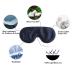 alittlecloud Silk Sleep Mask - Ergonomic Navy Blue Eye Mask for Travel/Naps/Yoga - Adjustable Strap for Women/Men - Buy Online on GoSupps.com
