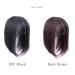 Women's Human Hair Topper with Bangs - 5x5 Clips for Thinning Hair - 8 Black Hairpiece - Buy Online on GoSupps.com