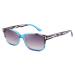 WANWAN Vintage Square Sunglasses Reading Glasses for Women Men Reader with Spring Hinges Blue 1.5 x