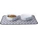 Bone Dry Paw & Patch Ceramic Pet Collection Medium Set - 6x2 Gray - Buy Online on GoSupps.com