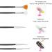 15-Piece Nail Art Set | UV Gel Acrylic Brushes & Dotting Tools for DIY Nail Designs - Buy Online on GoSupps.com