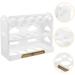 LABRIMP Egg Holder Egg Carton Tray Pallets Fridge Plastic Eggs Egg Organizer for Refrigerator Coriander Automatic Egg Dispenser As Shown3 25X20CM - Buy Online on GoSupps.com