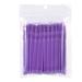 Women Micro Disposable Extension Mascara Brush Eyelash Glue Cleaning Stick 100PCS/Bag(Purple)