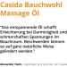 Casida Belly Wellbeing Massage Oil - 100% Natural Soothing Oil for Relaxing Belly Relief - 50 ml - Buy Online on GoSupps.com
