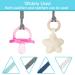 4 Pack BPA-Free Pacifier Clips for Boys & Girls | Braided Cotton Clips in Gray White Dark Blue & Light Green | Baby Essentials - Buy Online on GoSupps.com
