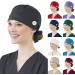 Adjustable Mifelio Scrub Cap - Red | Cotton Sweatband for Women & Men - Buy Online on GoSupps.com