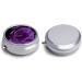 Portable 3 Compartment Travel Pill Box - Purple Rose Printing | Small Pill Organizer for Purse & Pocket | Ideal for Travel - Buy Online on GoSupps.com