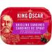 King Oscar Brisling Sardines in Extra Virgin Olive Oil Mediterranean Style 106 Gram Cans (Pack of 12) Sardines Mediterranean Style 106 g (Pack of 12)