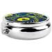 Portable Metal Pill Box for Travel | Mini Round 3-Compartment Design | Must-Have for Small Pills | Line Plow Tractor | Black - Buy Online on GoSupps.com