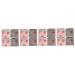 Lurrose 16 pc storage bags for women's bandages holder for breastfeeding inserts Flower-Make-up bag period pocket portable period holder gift polyester girl paper napkette travel