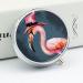 Portable 3 Compartment Pill Box - Halloween Flamingo Witch Hat Travel Medicine Organizer for Purse & Pocket - Buy Online on GoSupps.com
