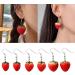 Delicate Resin Strawberry Earrings Simulation Fruit Earwears for Any Occasion - Buy Online on GoSupps.com