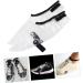 Angoily Barber Shoe Covers - Haircut Protector & Hair Dye Cloak Set | Transparent 34x15cm Ideal for Hairdressers & Cosmetologists - Buy Online on GoSupps.com