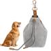 TMBMLPP treat for dogs feed bag dogs shrink pockets with clip buckle dog bag treats feed bag for pet toys delicacies for puppy training travel -gray