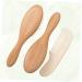 Hemoton 3pcs Kids Bath Set: Baby Hair Brush, Newborn Hair Comb, Wooden Wool Brush - Buy Online on GoSupps.com