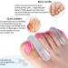 Toe Spreader for Hallux Valgus | Silicone Toe Separator & Bunions Relief | 8 Pack Overlapping Toe Spacer - Buy Online on GoSupps.com