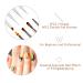Double-Sided Nail Brush & Ombre Brush Set | 8 Heads Nail Art Brushes for Gel Polish & UV Nails - Lea-Shall 4PCs - Buy Online on GoSupps.com