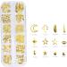 FRCOLOR Tiger Ears Headband Boxes Nail Decorations for Nail Art Nail Art Decoration Manicure Nail Gold Decorations Nail Art Ornaments DIY Nail 3D Hollow Out Manicure Decoration - Buy Online on GoSupps.com