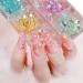 6 Grid Accessories Crystal Strass Diamond AB Color Round Glass Mermaid Gradient Aurora Nail Rhinestones - Buy Online on GoSupps.com