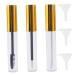 Empty Mascara Tube and Wand Glass with Brush and Funnels 10ml Empty Lip Gloss Tubes Refillable Empty Mascara Tube Portable Lip Gloss Containers for Women Girls Daily Use Gold Lip Gloss Containers