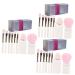FRCOLOR 3 Sets Makeup Brush Set Women Makeup Supplies Facial Sponges Foundation Concealers Makeup Brush Kit Makeup Tool Applicator Supple Makeup Brush Travel White Plastic Eye Shadow Mini