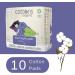 Cottons Organic Cotton Overnight Sanitary Pads for Women - Hypoallergenic & Breathable - Heavy Flow - 10 Count - Buy Online on GoSupps.com