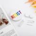 Resist LGBT Pride Round Case For Contact Lens Kit Storage Box with Mirror Printed - Buy Online on GoSupps.com