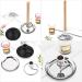 MOXA Seat Metal Tablet Set - Stainless Steel Moxa Rod Holder & Storage Stand for Burning - International Shipping Available - Buy Online on GoSupps.com