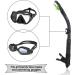 WACOOL Dry Top Snorkel with Comfortable Mouthpiece and One-Way Purge Valve - Ideal for Pool, Open Water, Scuba Diving, and Snorkeling - Black - Buy Online on GoSupps.com