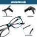 Buy 2-Piece Unisex Blue Light Filter Glasses - Anti-Glare Computer & Gaming Glasses with Case - Reduce Visual Fatigue - Buy Online on GoSupps.com