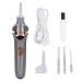 Electric Ear Suction Device Portable Automatic Electric Vacuum Ear Pick Ear Cleaner Earwax Remover with LED Light for Earwax Removal Soft Prevent Ear Pick Clean Tools Set (Black)