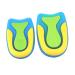 Healvian 2 Pairs Silicon Heel Cup Heel Cushion Inserts Silicone Heel Cups Orthotic Insoles Heel Pads Half Insole Absorption Insoles Half Size Pad Support Pad Arch of Foot Men and Women Gel Assorted Color 11.3X7.5 CM