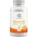 Vitamin K2 MK7 100mcg with MenaQ7, 120 Vegetarian Capsules | Heart and Bone Health Supplement with Natto Nattokinase | Cardiovascular Vitamins with Menaquinone 7 | Non-GMO K2 MK7 120 Count - Buy Online on GoSupps.com