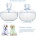 Waterproof Dog Raincoat with Hood | Petcute Medium & Large Blue PVC Coat - Breathable & Transparent - Buy Online on GoSupps.com