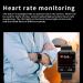 INPETS F57L Smartwatch Fitness Tracker with Blood Glucose Monitoring, Heart Rate, Blood Pressure, and Oxygen Tracking - Black - Buy Online on GoSupps.com