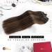 Moresoo Microring Extensions - Real Hair Brown 45cm Ombre #2/6/2 | Seamless Micro Loop Hair Extensions 50g/Pack - Buy Online on GoSupps.com
