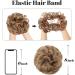 Hair Bun Hairpiece for Women Messy Synthetic Hair Bun Daily Wear Chignon Scrunchies Fake Hair Band Braid Elastic Hairpiece Tail For Women H9 Hair Chignons(1B) - Buy Online on GoSupps.com