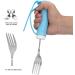 Disabled Spoon Flexible Stainless Steel Spoon Adjustable Belt Twisted Eating Tools Utensils Rotating Dining Tableware for Arthritis Elderly - Buy Online on GoSupps.com