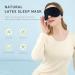 Reidio Double Side Natural Latex Sleep Mask Adjustable Strap with Earplugs - 100% Blackout for Night Sleeping, Travel, Nap - Plum Color - Buy Online on GoSupps.com