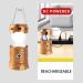 Censinda LED Camping Lantern - Solar & Rechargeable Flashlight, Portable & Collapsible Light for Camping, Hiking, Emergency - Gold (1 Pack) - Buy Online on GoSupps.com