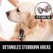 Stainless Steel Pet Grooming Rake with Comfort Handle - Dematting and Deshedding Dog Brush - Prevent Mats and Tangles - 2 Sided Comb for Cats and Dogs - Blue - Buy Online on GoSupps.com