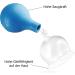 Pulox Cupping Glass - Real Glass 62mm with Suction Ball in Blue | International Shipping - Buy Online on GoSupps.com