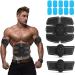 Abs Stimulator Muscle Toner Training Device with Gel Pads - Portable Fitness Equipment for Men and Women - Gray - Buy Online on GoSupps.com