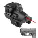 QR-Laser Red/Green Laser Sight Ultra Compact Tactical Pistol Laser Beam, Rechargeable Dot Sight for Pistols with Picatinny Rail, Class IIIA, Less Than 5mW