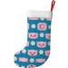 Floral Pattern Velvet Christmas Socks - Cute Pig Design for New Year | One Size International Shipping - Buy Online on GoSupps.com